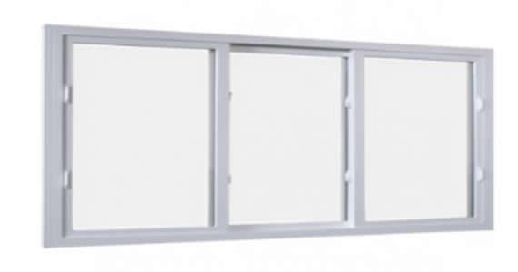 Traditional 3-Lite Single Slider Window